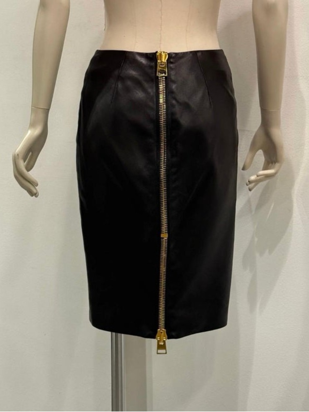 Tom Ford leather pencil skirt